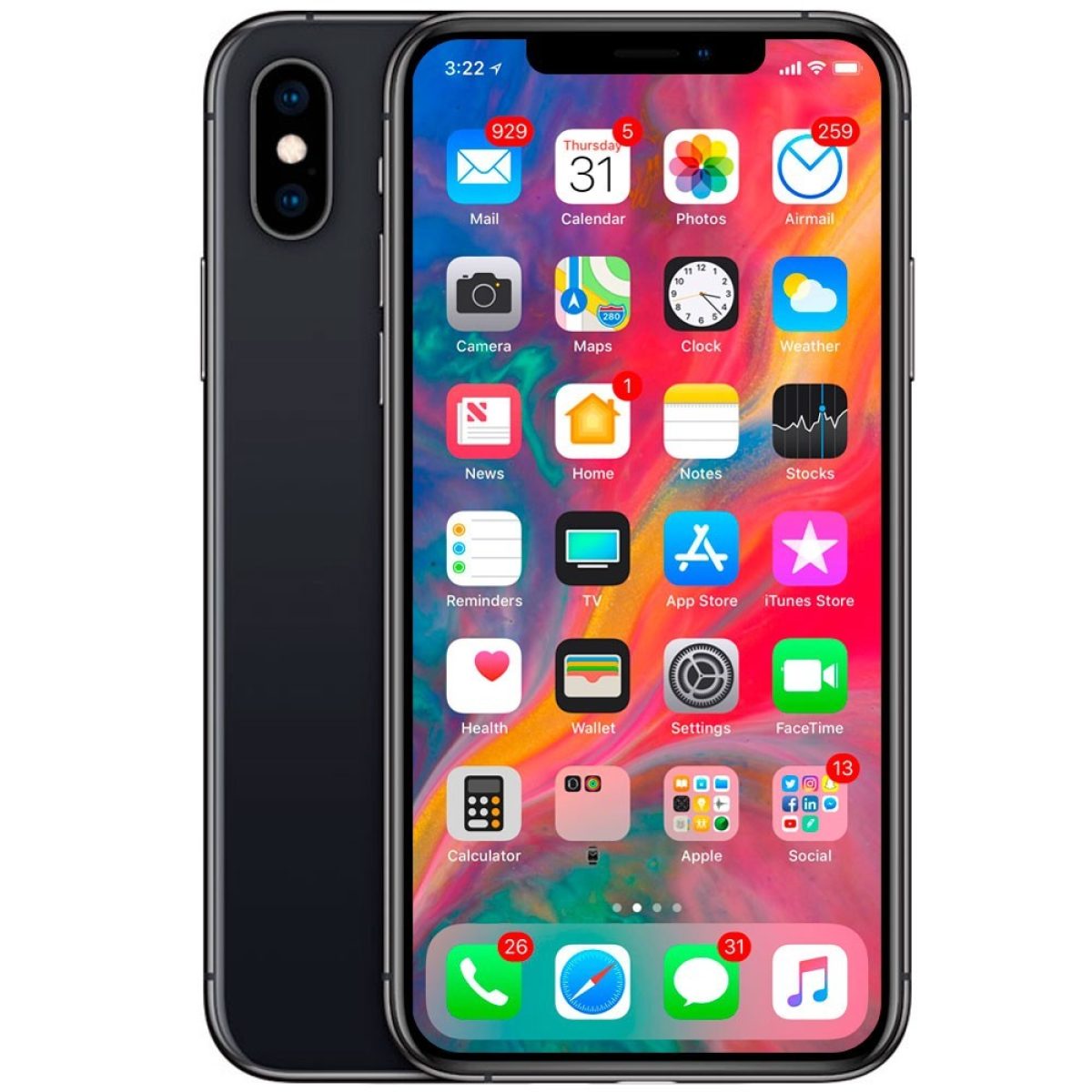 Купить iPhone X 256Gb Black (Б/У) в Калининграде, цены в интернет