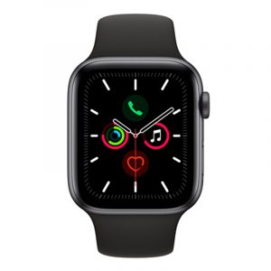 Apple Watch Series 5 GPS 40mm Aluminum Case with Sport Band (Black)