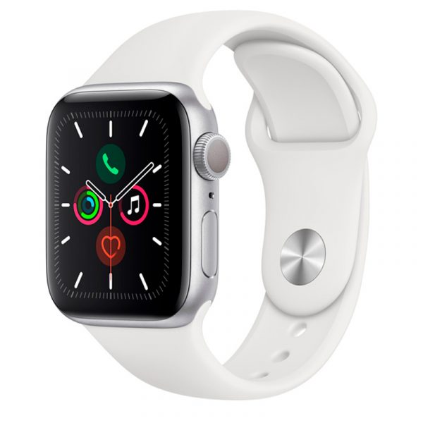 Apple Watch Series 5 GPS 40mm Aluminum Case with Sport Band (Silver)
