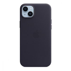 Чехол Apple iPhone 14 Plus Leather MagSafe Umber  (Midnight Blue)