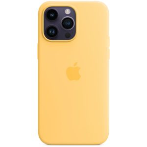 Чехол Apple iPhone 14 ProMax silicone case MagSafe  (Sun Glow)