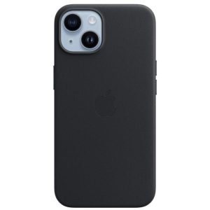 Чехол IPhone 14 Leather Case with MagSafe  (Midnight)