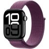 Apple Watch S10 42mm Jet Black Case  (Plum Loop)