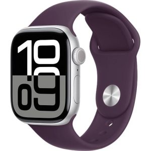 Apple Watch S10 42mm Silver Case  (Plum)