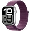 Apple Watch S10 42mm Silver Case  (Plum Loop)