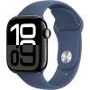 Apple Watch S10 46mm Jet Black Case  (Denim)