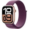 Apple Watch S10 46mm Rose Gold Case  (Plum Loop)