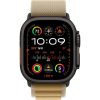 Apple Watch Ultra 2 Black Titanium Case Trail Loop 2024  (Tan)