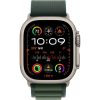 Apple Watch Ultra 2 Natural Titanium Case Alpine Loop 2024  (Dark Green)