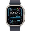 Apple Watch Ultra 2 Natural Titanium Case Ocean Band Loop 2024  (Navy)