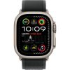 Apple Watch Ultra 2 Natural Titanium Case Trail Loop 2024  (Black)