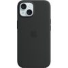 Аксессуары для мобильных телефонов Apple iPhone 15 Silicone Case with MagSafe (черный)  (Black)