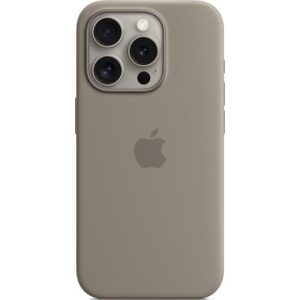 Apple iPhone 15 Pro Silicone Case with MagSafe  (Clay)