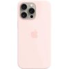 Apple iPhone 15 Pro Silicone Case with MagSafe  (Light Pink)