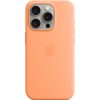 Apple iPhone 15 Pro Silicone Case with MagSafe  (Orange Sorbet)