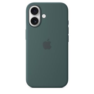 Чехол Apple iPhone 16 Silicone Case with MagSafe Black  (Green)