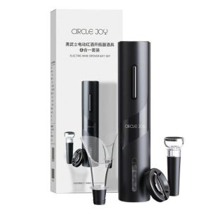 Винный набор аксессуаров Circle Joy Black Worrior Electric Wine Opener 4 in 1 Gift Set (CJ-TZ07)