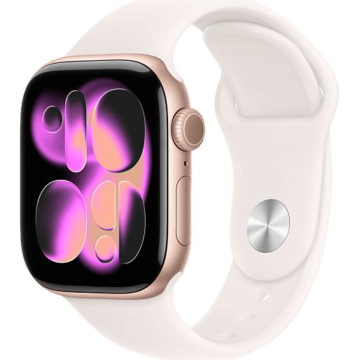 Apple Watch S11 46mm Rose Gold Case S/M (Light Blush) Apple Watch S11 46mm Rose Gold Case S/M (Light Blush)