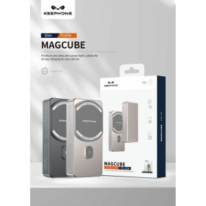 Keephone MagCube 20W Power Bank 10000mAh 10000mAh, с беспроводной зарядкой (Titan)