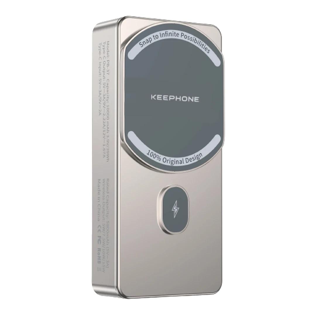 Keephone MagCube 20W Power Bank 10000mAh 10000mAh, с беспроводной зарядкой (Titan) Keephone MagCube 20W Power Bank 10000mAh 10000mAh, с беспроводной зарядкой (Titan)